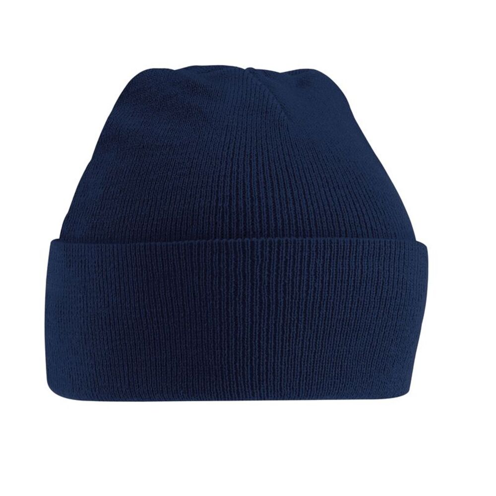 Beechfield Childrens/Kids Knitted Beanie / French Navy